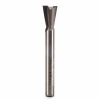 D8-375 Dovetail Router Bit 8 Degree 1/4" SH 3/8" D x 1/2" C x 2-3/8" OL alt 0