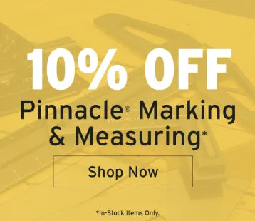 10% off Pinnacle marking and measuring tools