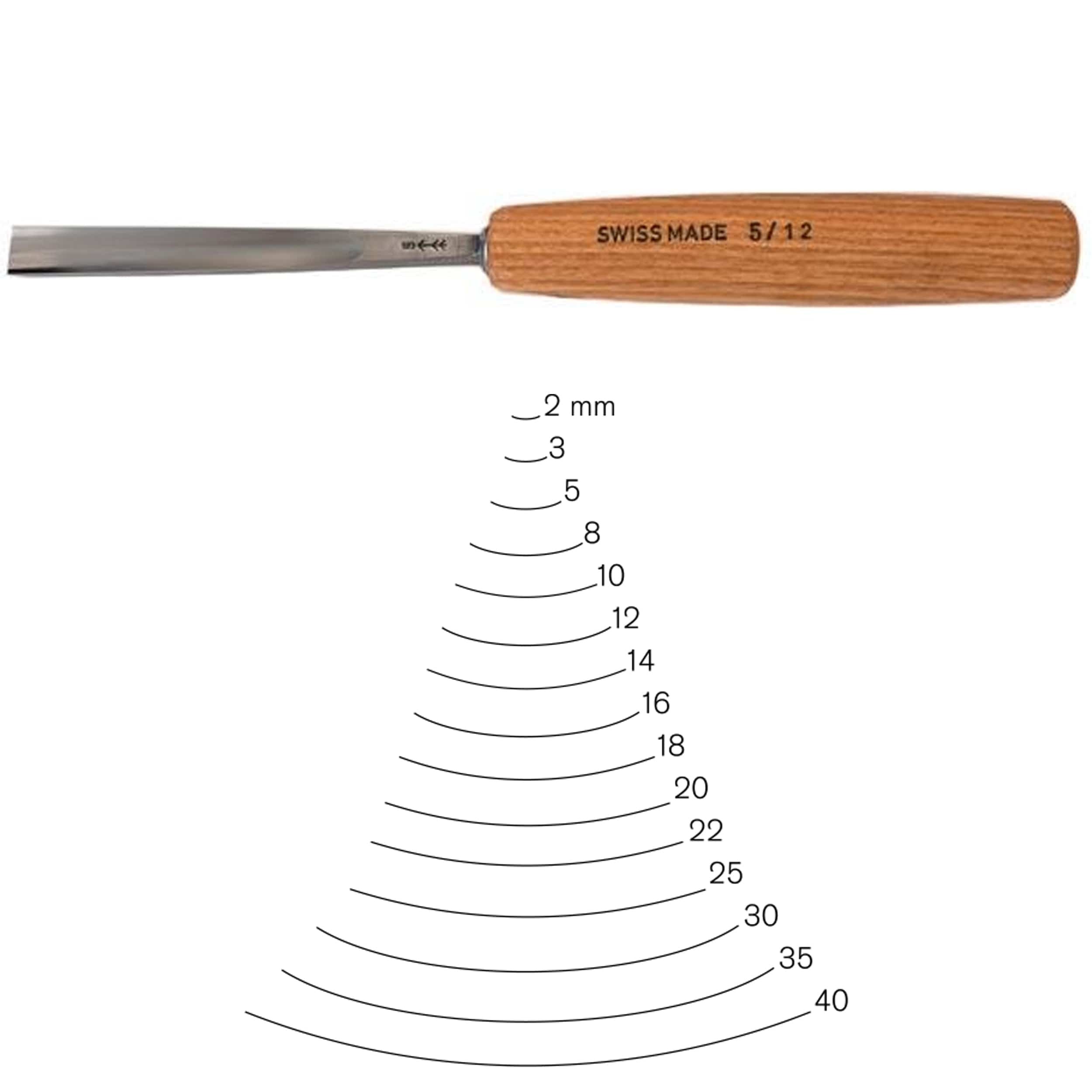 pfeil Swiss made #5 Sweep Gouge | Woodcraft
