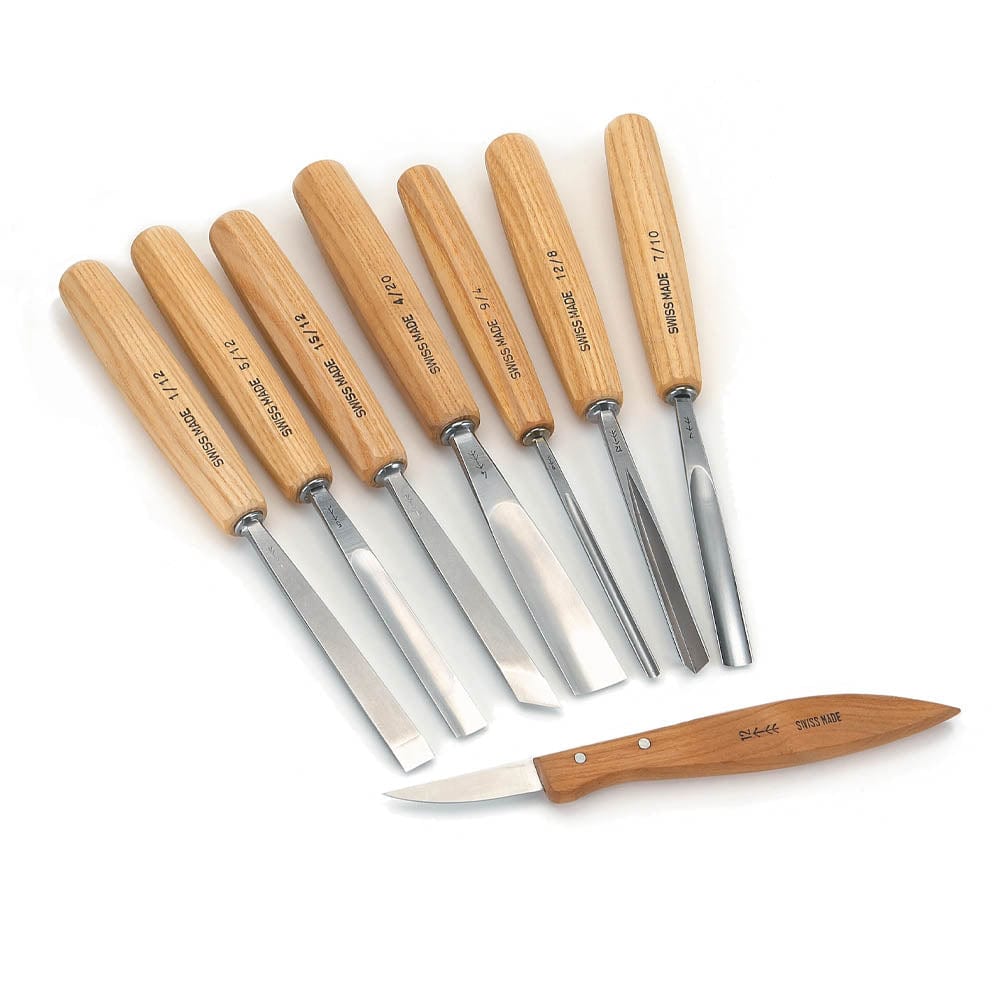 pfeil Swiss made Carving Tool Full Size Set 8 piece | Woodcraft