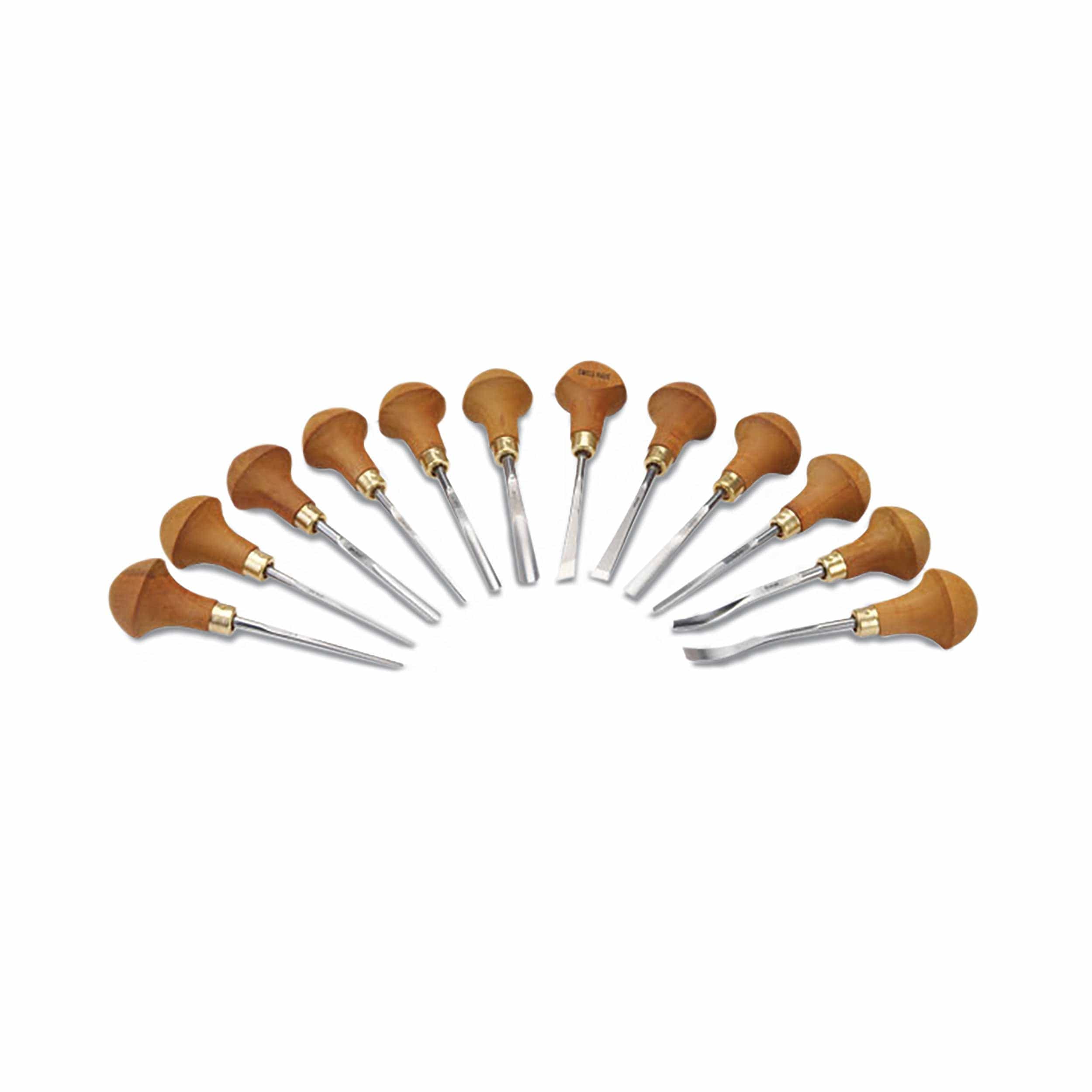 pfeil Swiss made Carving Tool Palm Handled Set 12 piece | Woodcraft