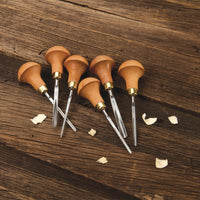 Carving Tool Palm Handled Set C 6 piece