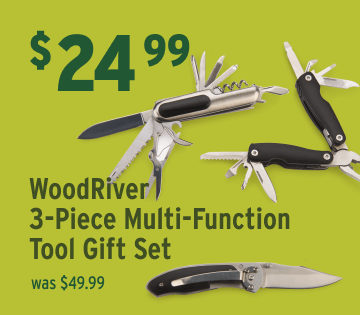 50% off WoodRiver 3-piece Multi-function Tool Gift Set