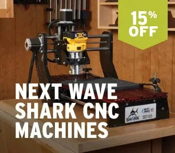 15% off Next Wave Shark CNC Machines