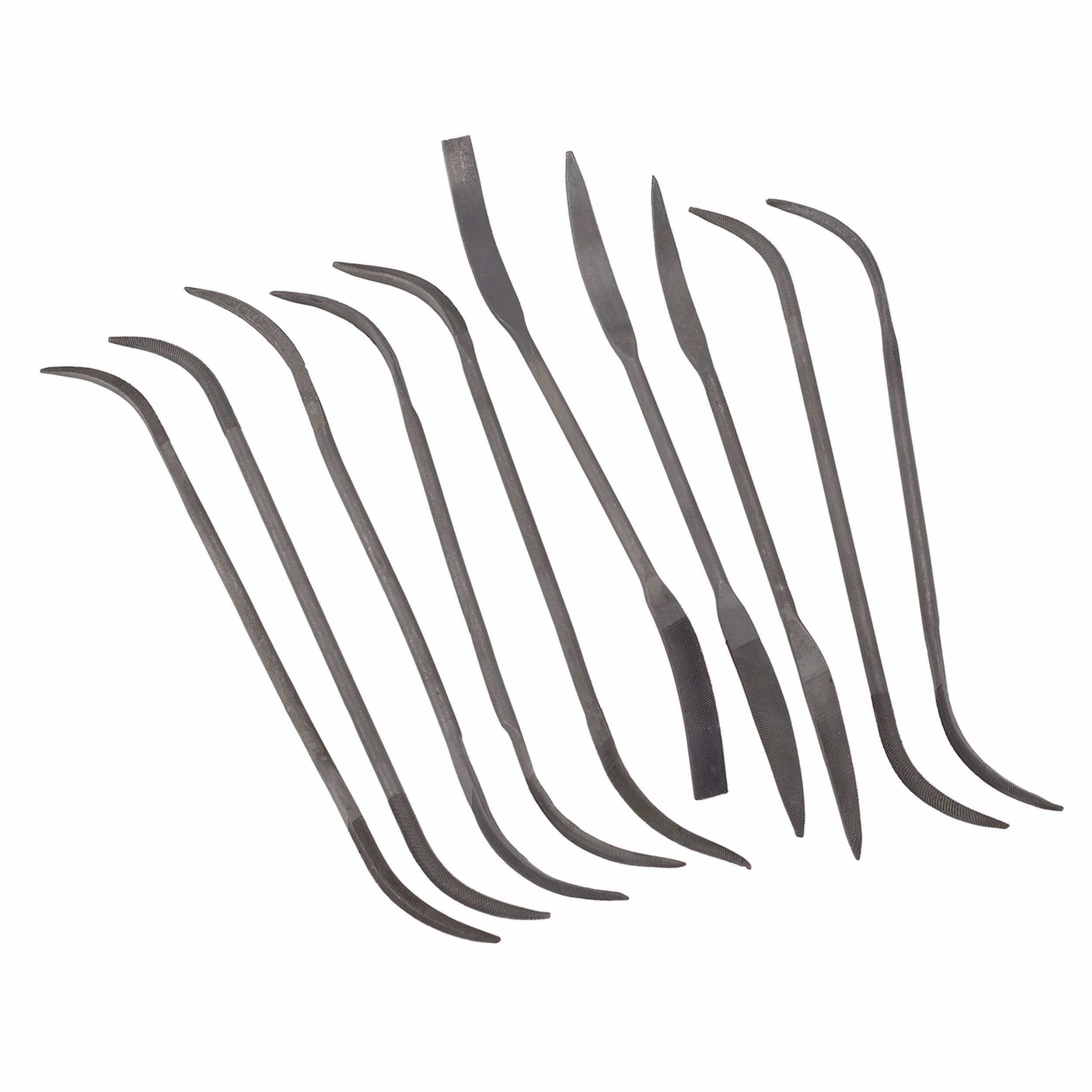 Altraco Smooth Cut Riffler File Set - 10 Piece | SNR-10 | Woodcraft