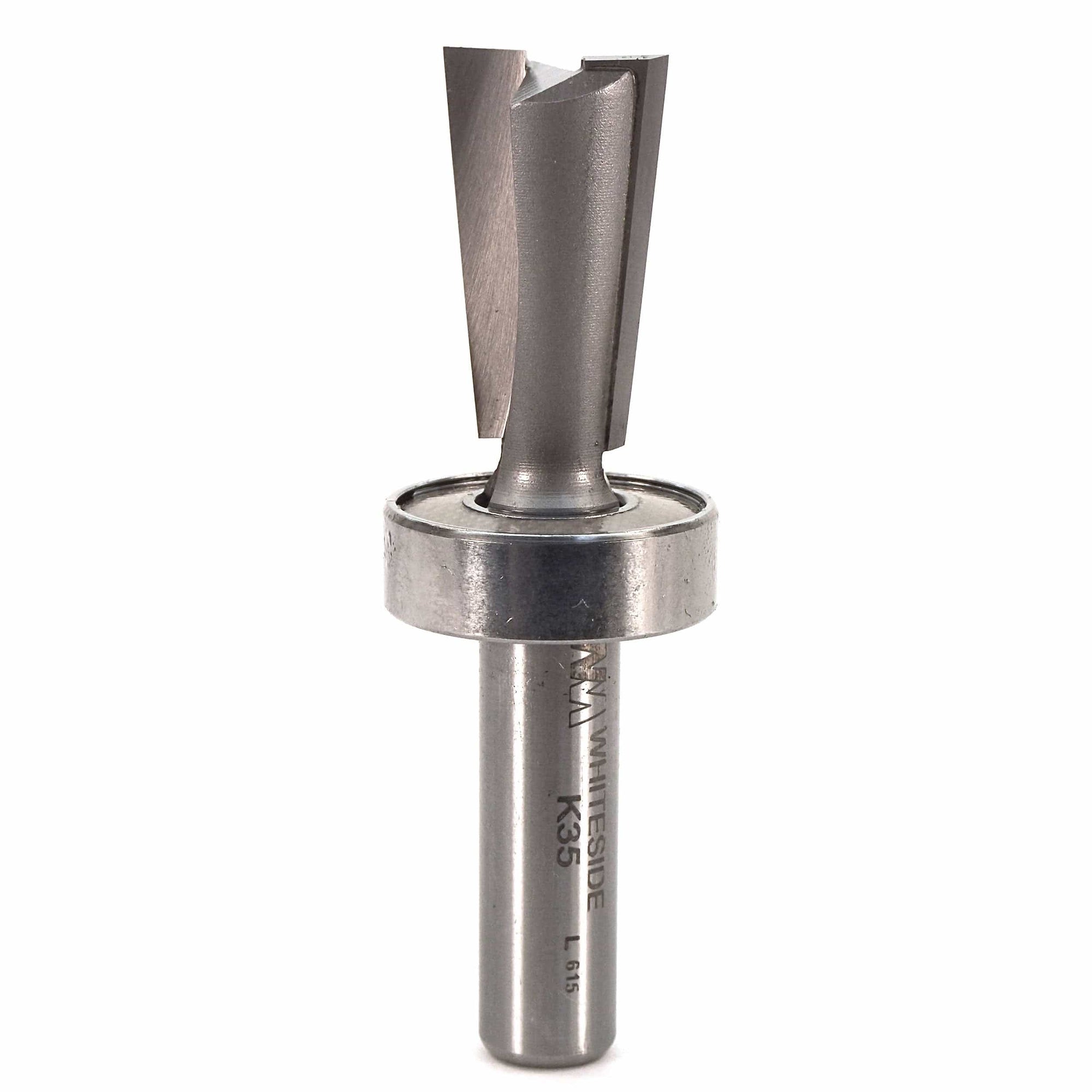 K35 7 Degree Dovetail Router Bit 3/8" SH 5/8" D X 1" CL X 2-5/8" OL alt 0