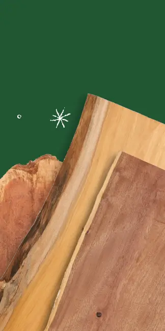 Close-up of wooden flooring with a green background