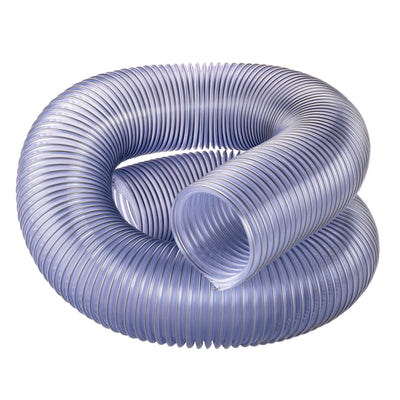 4" x 10' Flexadux PV Dust Collection Hose - Clear alt 0