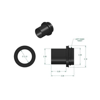 2-1/2" ABS Hose End Dust Collection Fitting alt 0