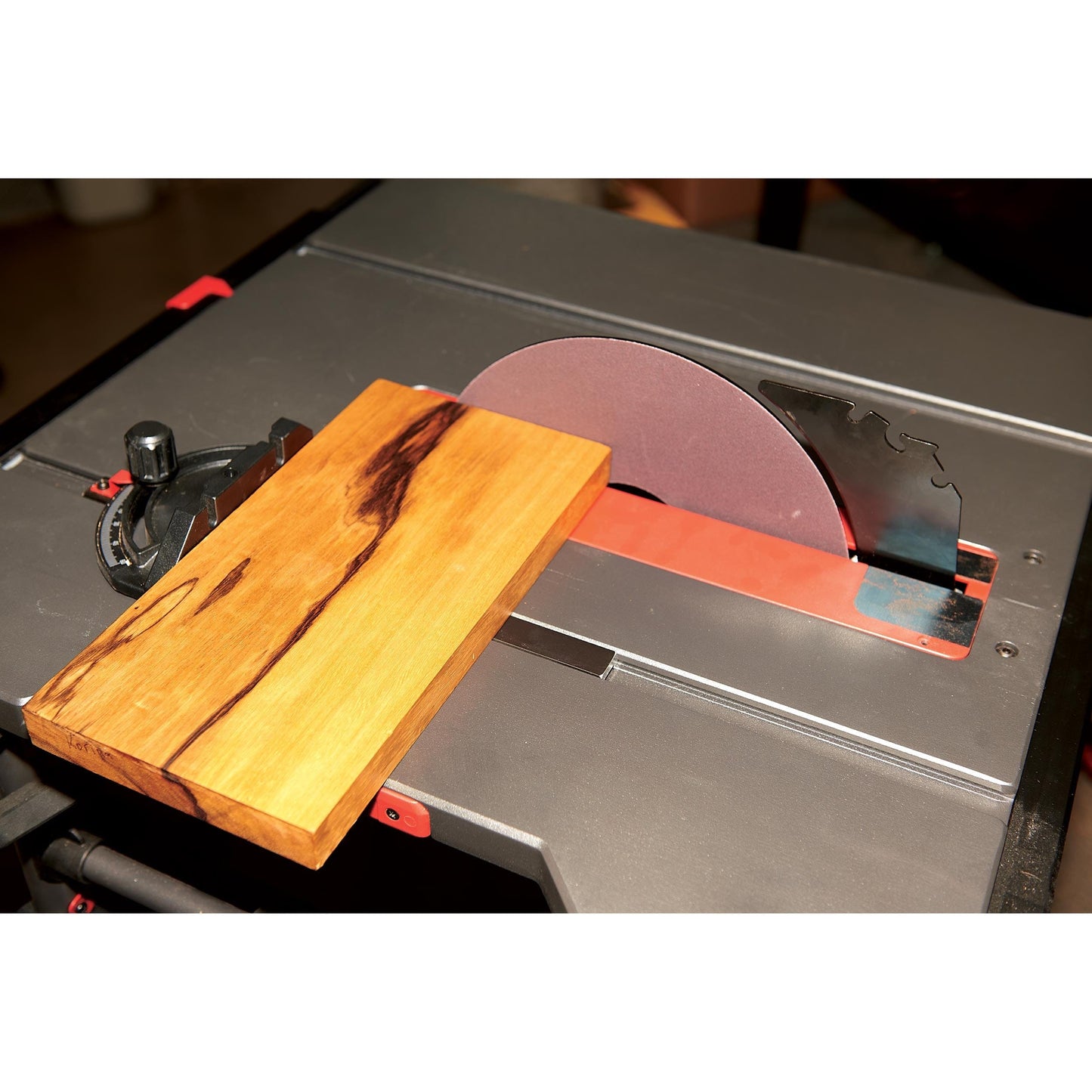 10" Table Saw Sanding Disc and Calibration Plate alt 0