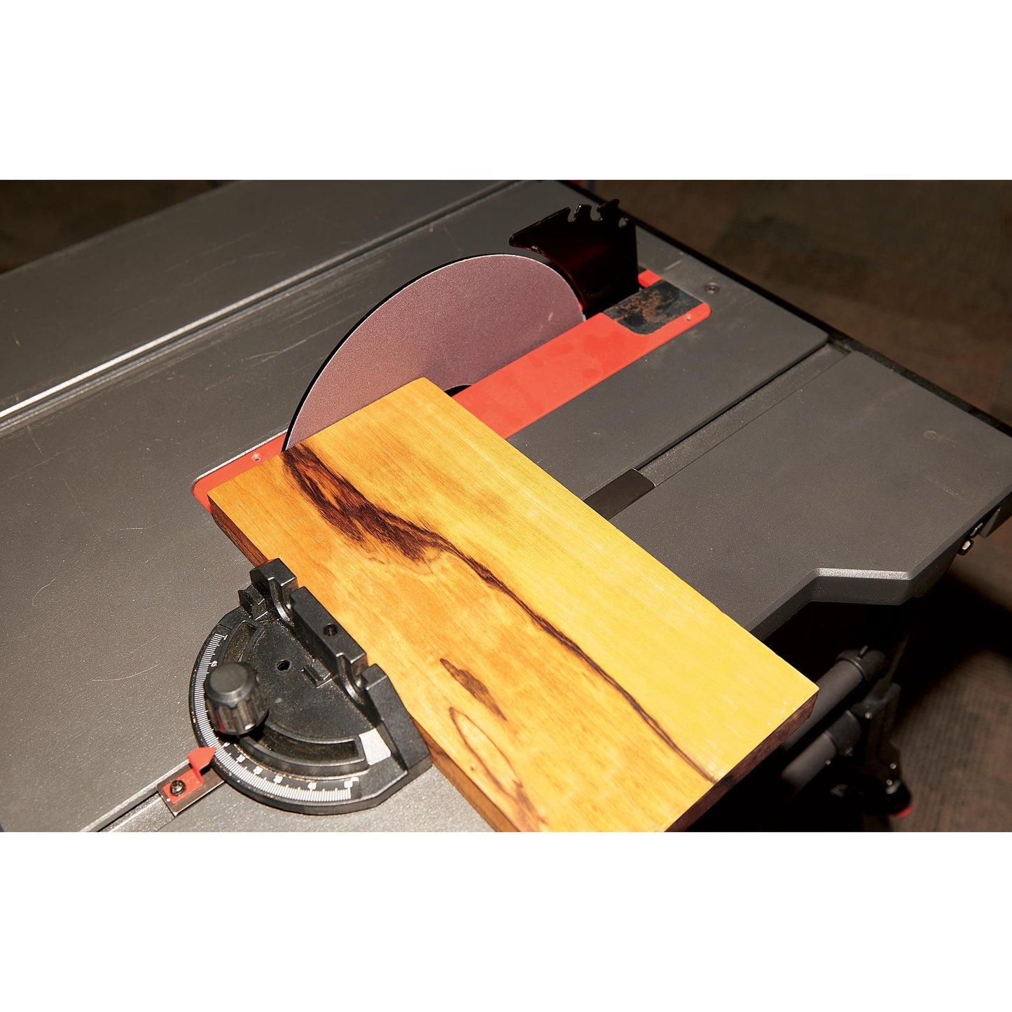 10" Table Saw Sanding Disc and Calibration Plate alt 0