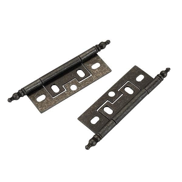 Hickory Hardware Nonmortise Hinge Silver 1" x 21/2" Pair