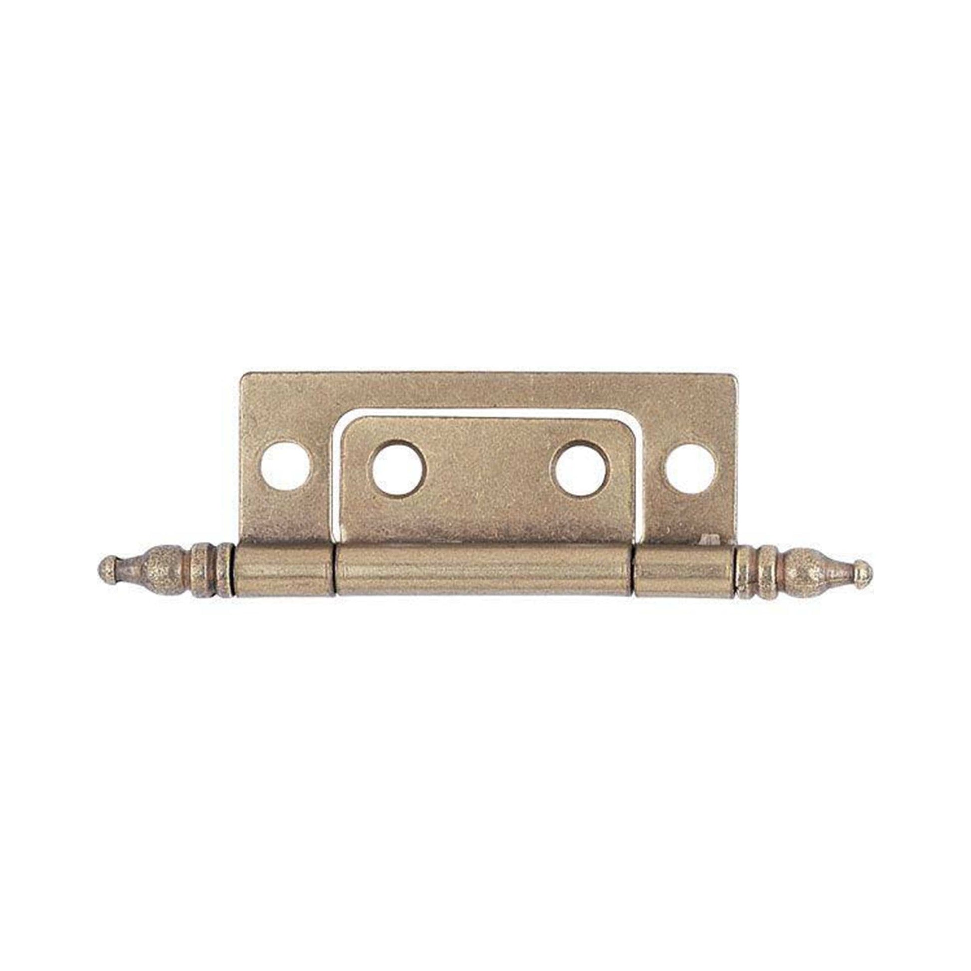 Hickory Hardware Nonmortise Hinge Antique Brass 7/8" x 2" Pair