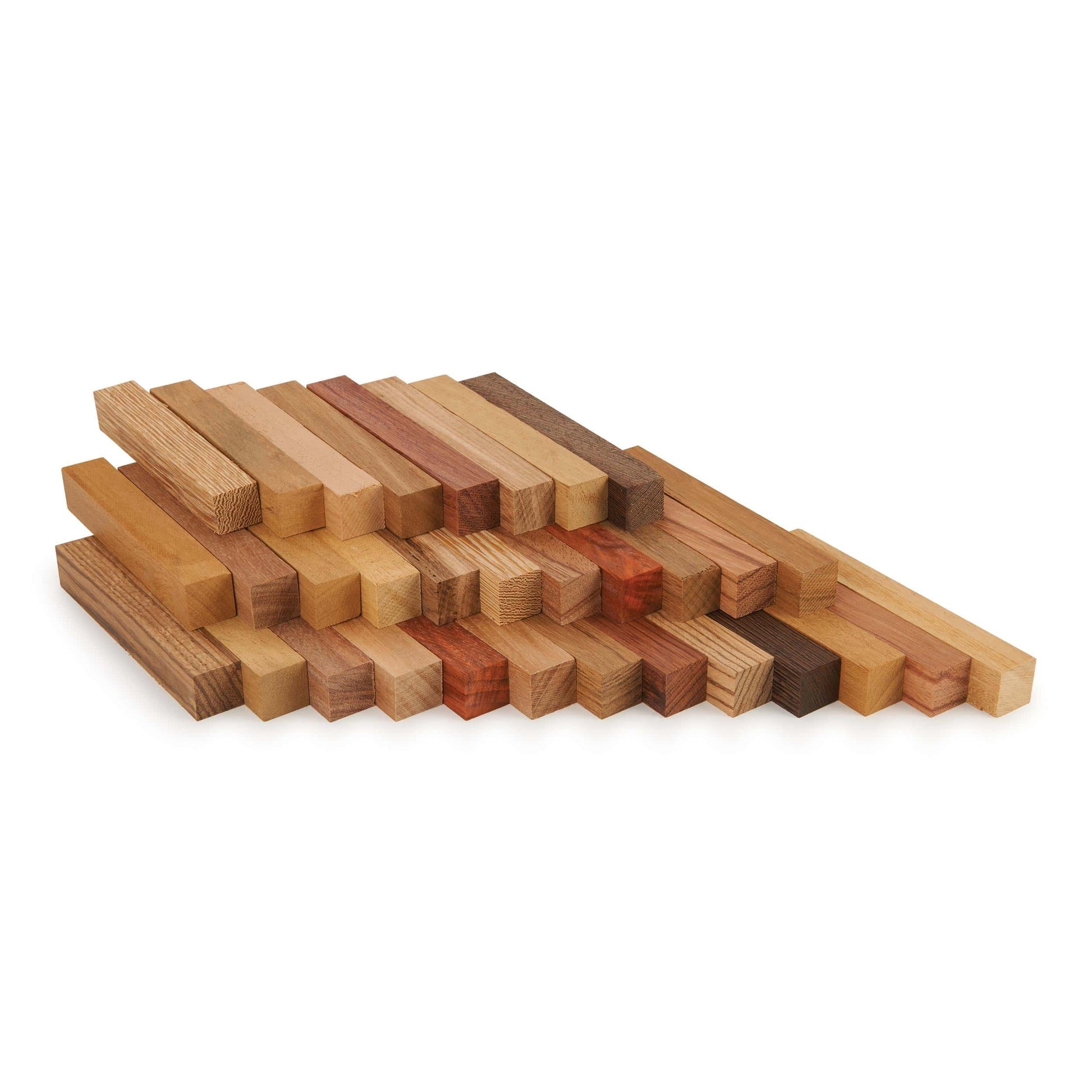 African Wood Pen Blank Assortment - 32 Piece alt 0