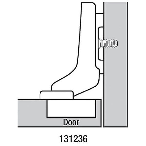 Clip Top Inset  Frameless Hinge - 1 Pair