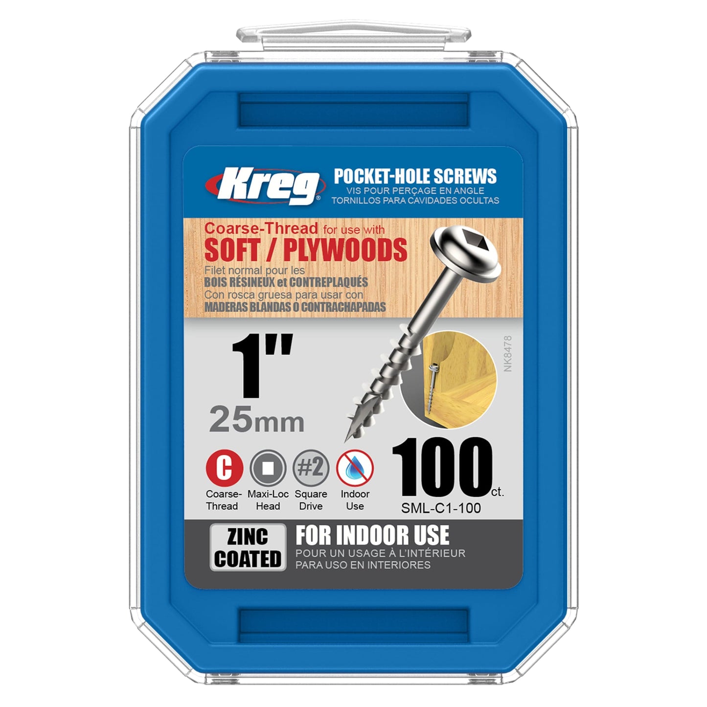 WASHER HD #8x1" C(100)  SCREW alt 2