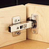 Full Overlay Clip Top Hinge w/cam Plate - 120° - 1 Pair
