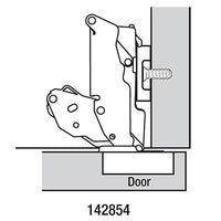 Full Overlay Clip Top Hinge w/cam Plate- 170°  - 1 Pair
