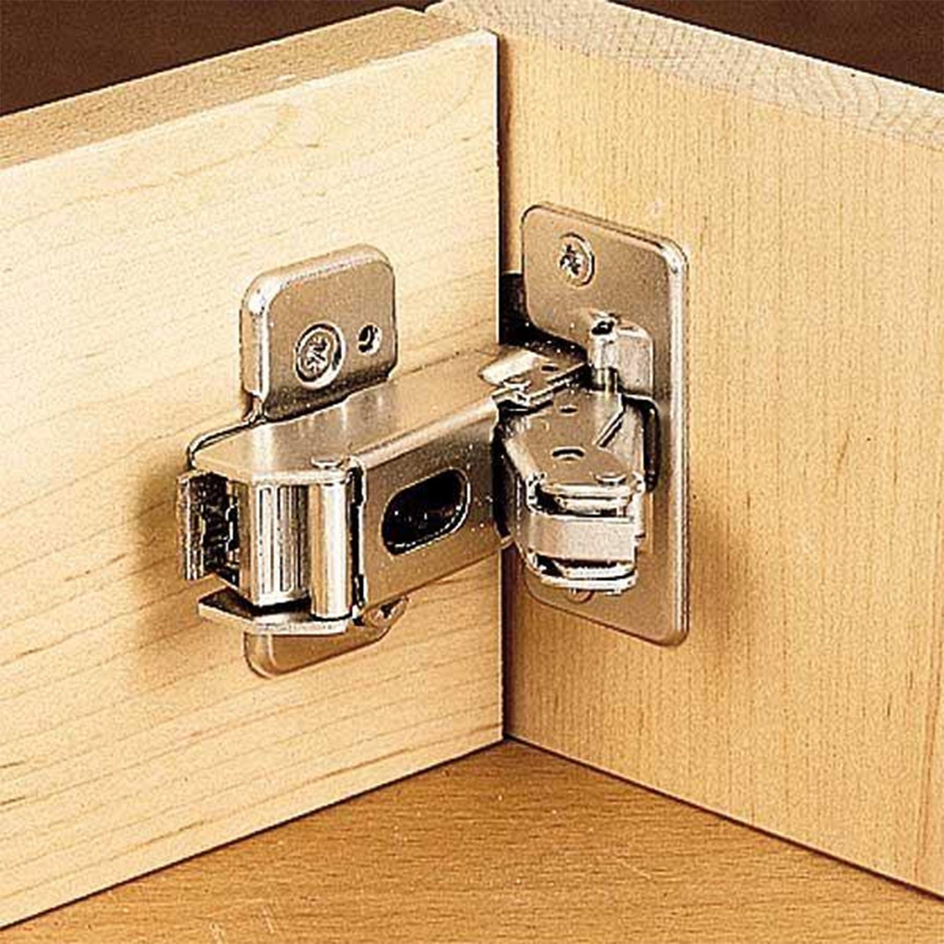 Half Overlay Clip Top Hinge w/cam Plate - 170° - 1 Pair