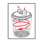 Trash Can Cyclone Lid for Dust Collection alt 0