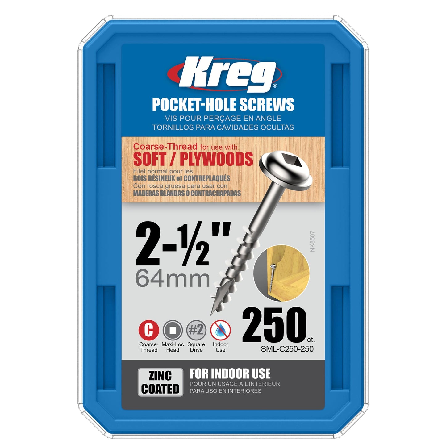 WH SCREW #8 X 2-1/2"C (250) alt 2