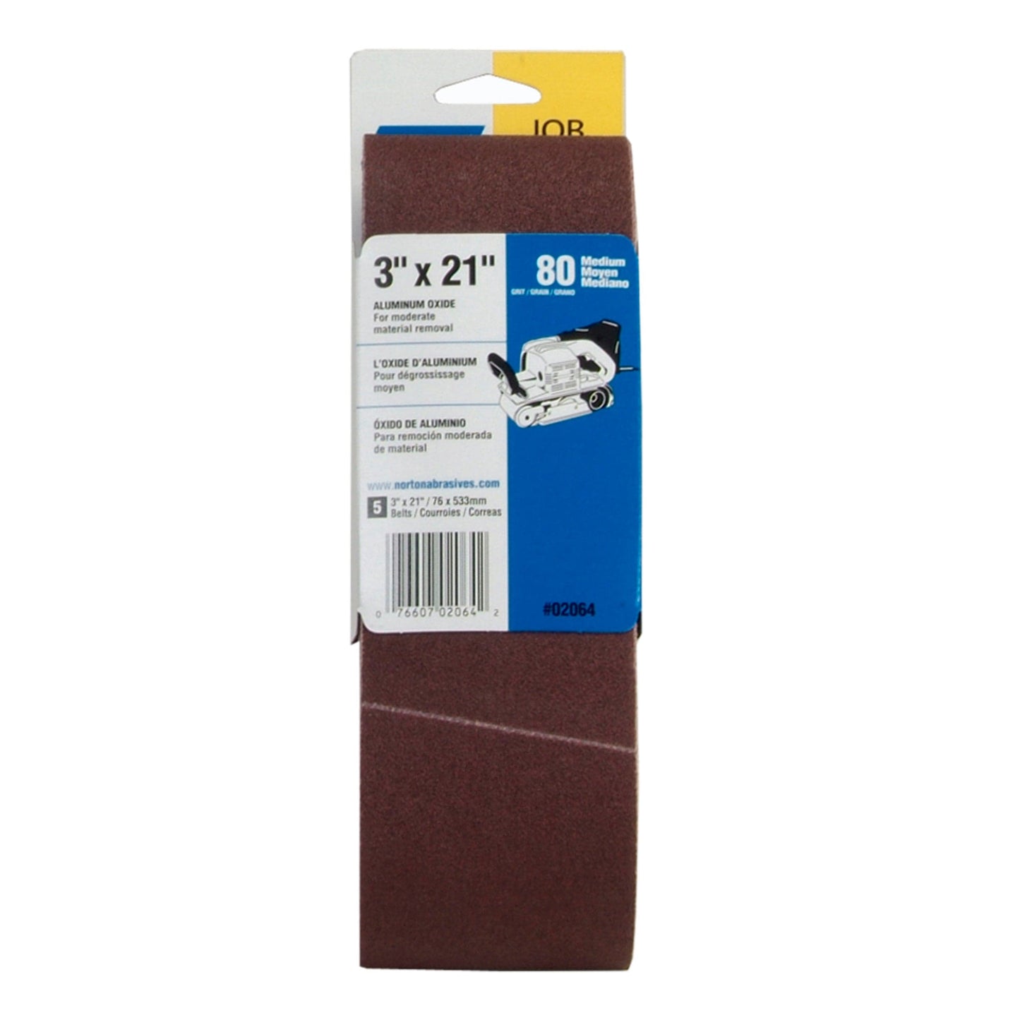 3X21 ALUM OXIDE BELT 80G (5) alt 0