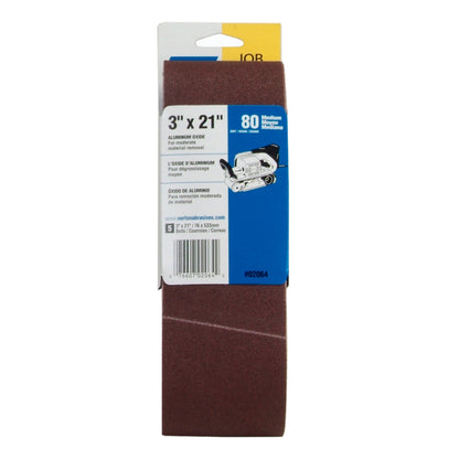 3X21 ALUM OXIDE BELT 80G (5) alt 0