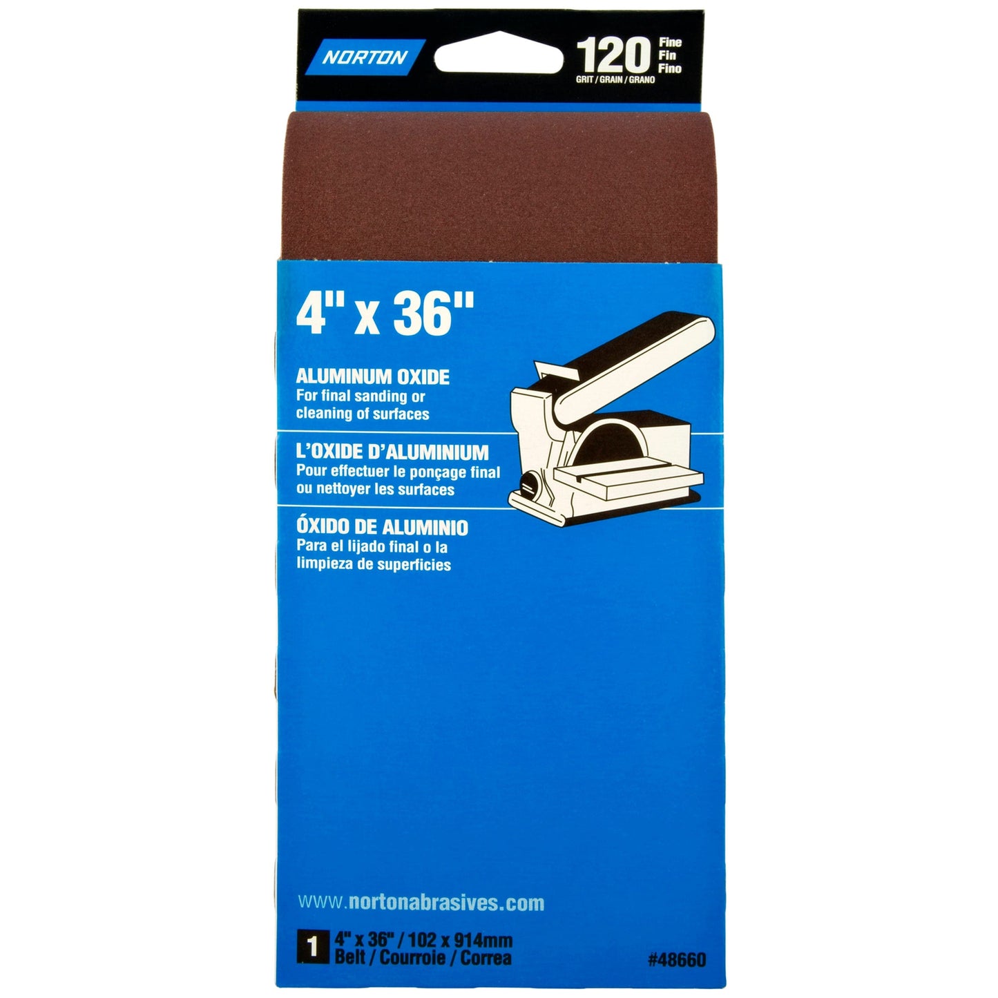 4 X 36 Aluminum Ox Belt 120G alt 0