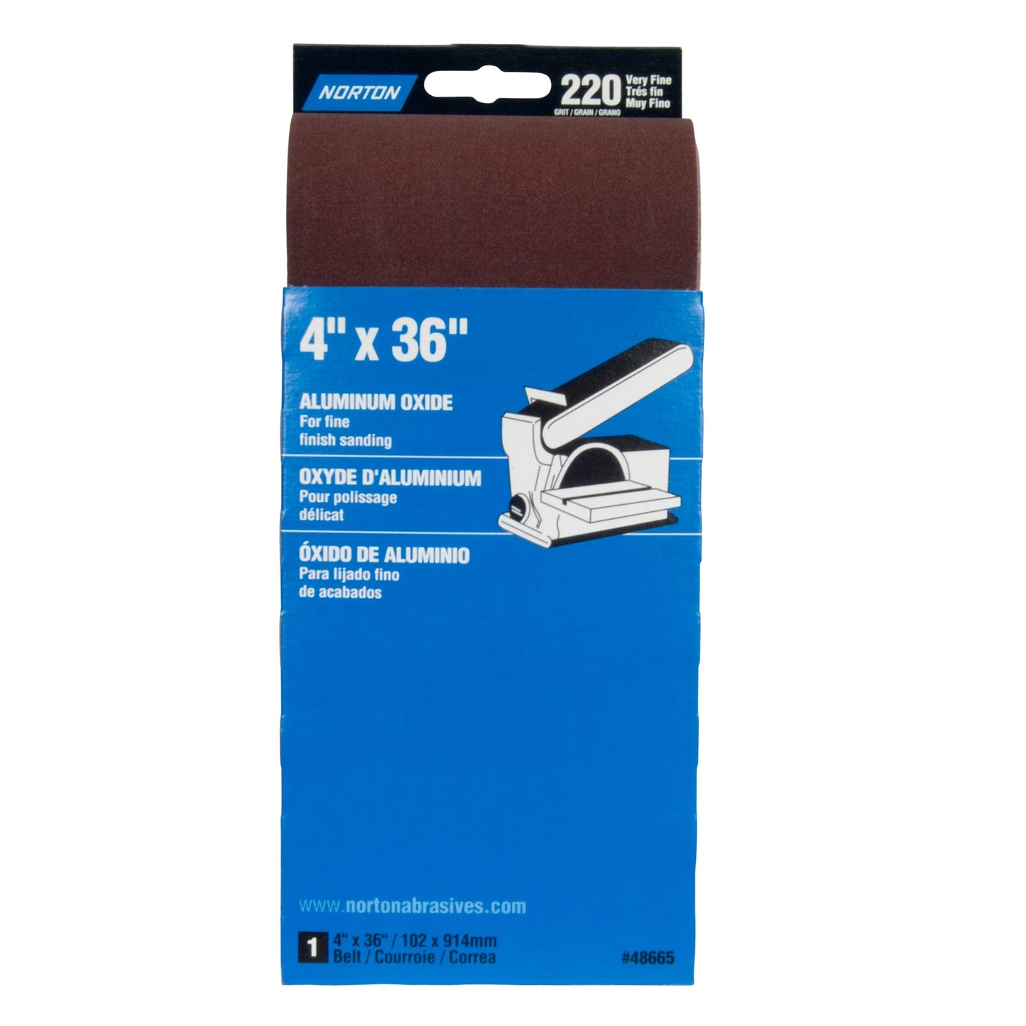 4 X 36 Aluminum Ox Belt 220G alt 0