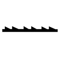 Double Tooth Scroll Saw Blade - .011" x .023" x #2/0 x 37 TPI - 12 Pack