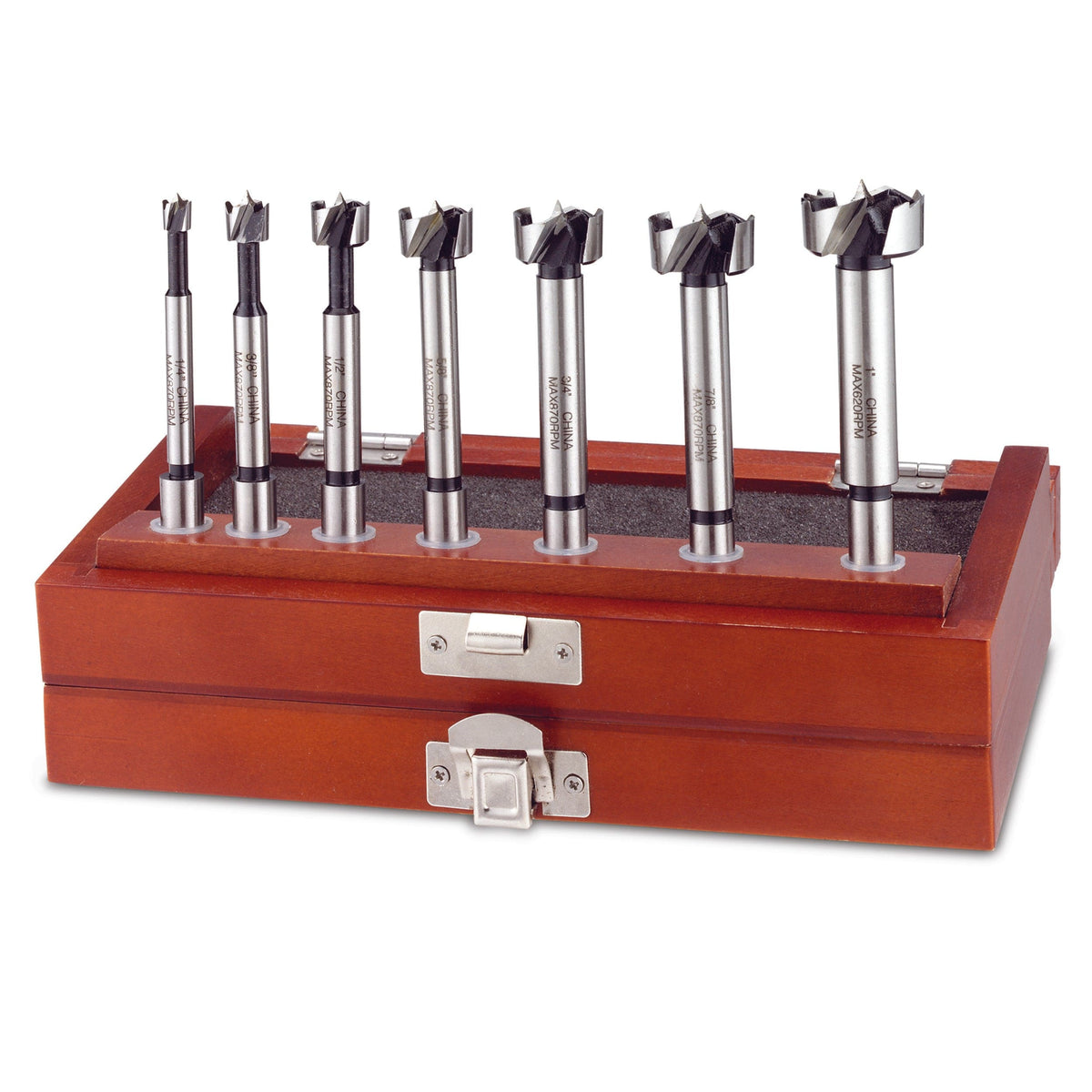 WoodRiver 7 Piece Imperial Forstner Bit Set High-Carbon Steel | Woodcraft