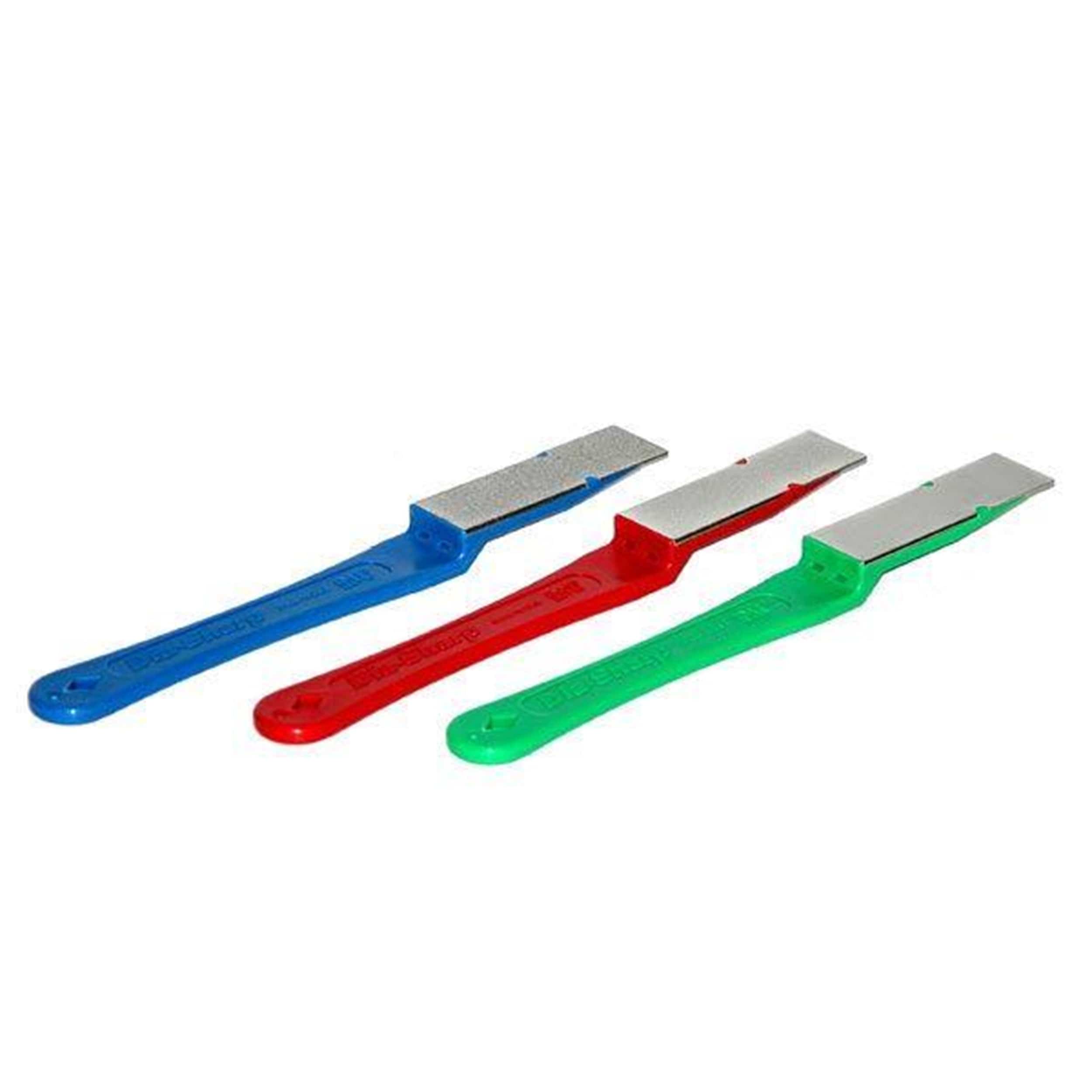DMT Diamant slijper Dia-Sharp Mini-Hone-Kit, 3-delig, grof 45 µ/fijn 25 µ/extra fijn 9 µ, kan droog & met water gebruikt worden, L 82 mm elk voordelig kopen | Schäfer Shop DMT Diamant slijper Dia-Sharp Mini-Hone-Kit, 3-delig, grof 45 µ/fijn 25 µ/extra fijn 9 µ, kan droog & met water gebruikt worden, L 82 mm elk voordelig kopen | Schäfer Shop