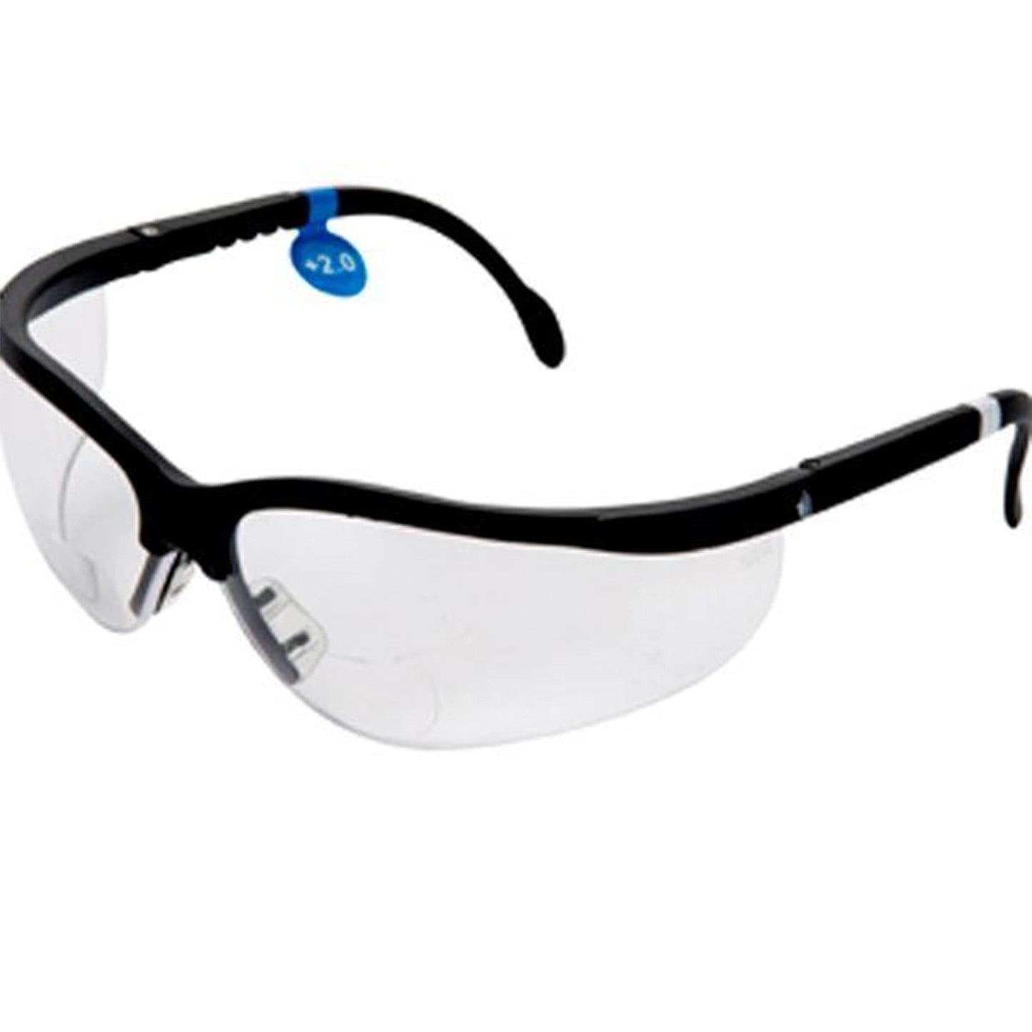 Magnifying Bifocal Safety Glasses 2.0 Diopter alt 0