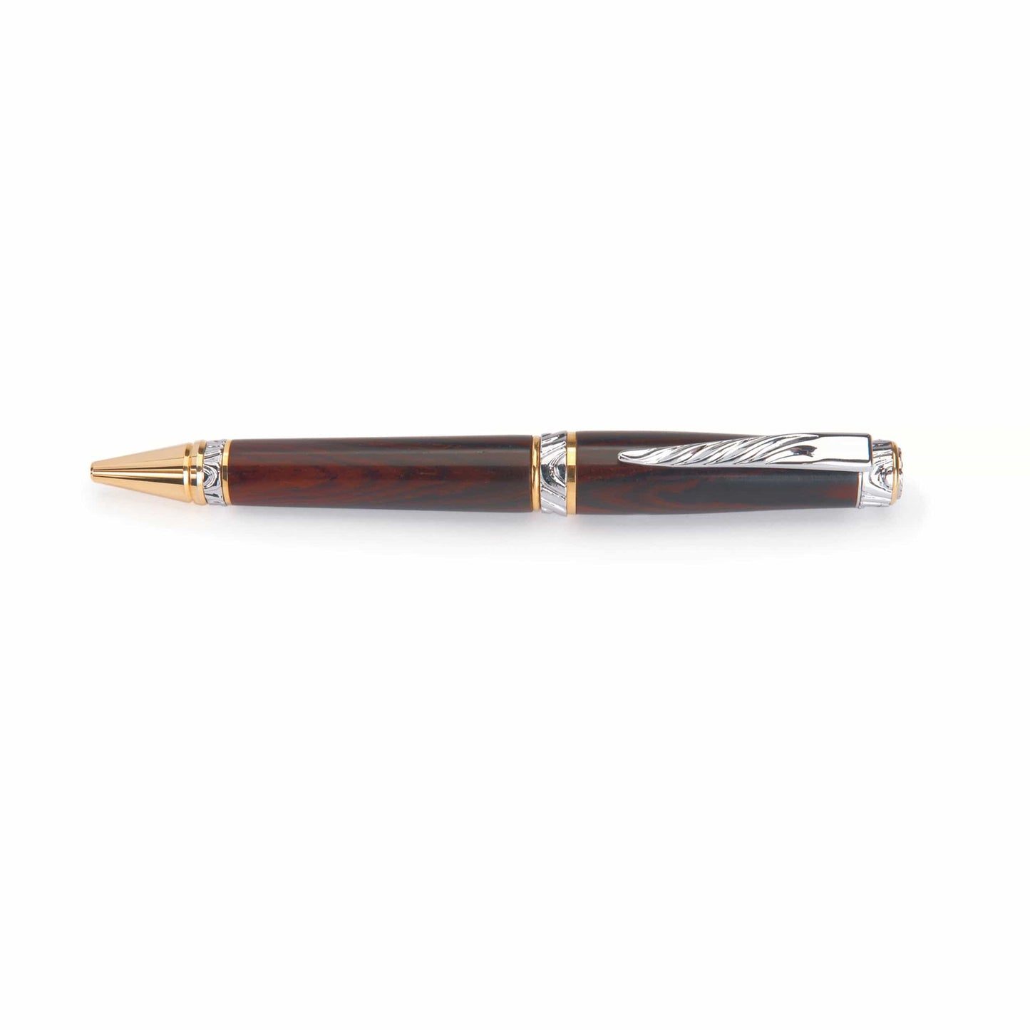 Ultra Cigar Pen Chrome w/Gold alt 0