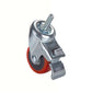 3" HD Caster - Double Locking - Swiveling - 1/2" Threaded Spindle alt 0
