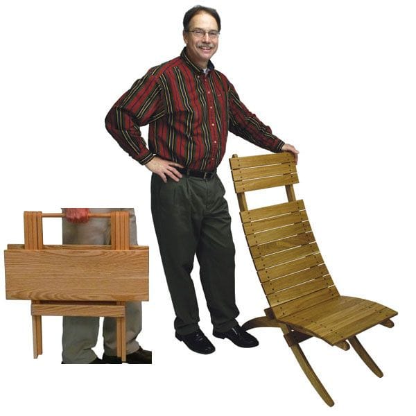Cross-Brace Chair and Folding Table - Downloadable Plan alt 0