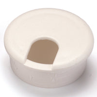 1-1/2" Cable Management Plastic Grommet White alt 0