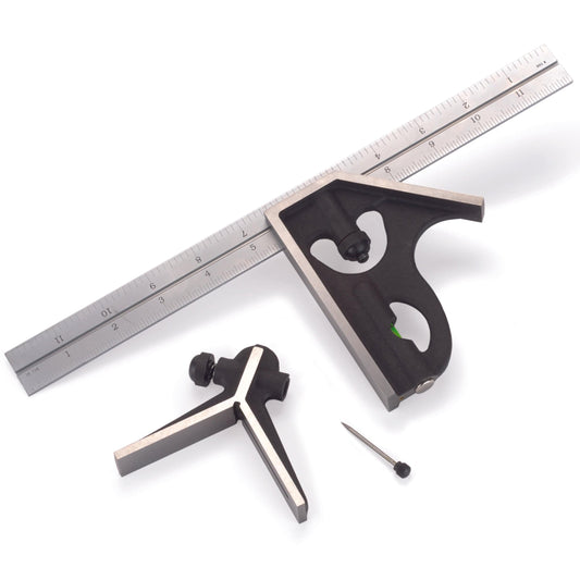 12" Combination Square Set - Imperial - 3 Piece alt 0