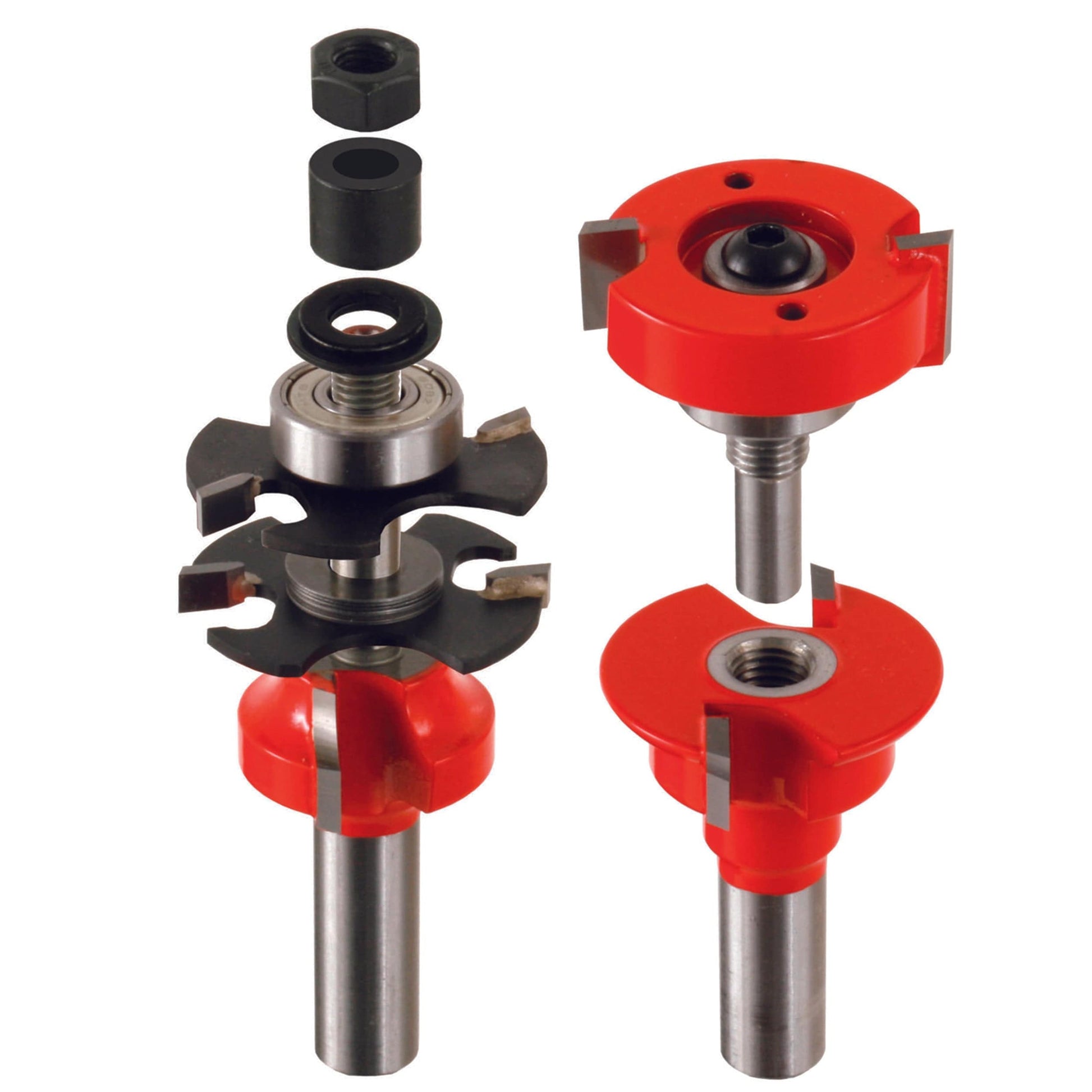 Freud Adjustable Tenon Rail & Stile Bit Set, Round Profile, 1/2