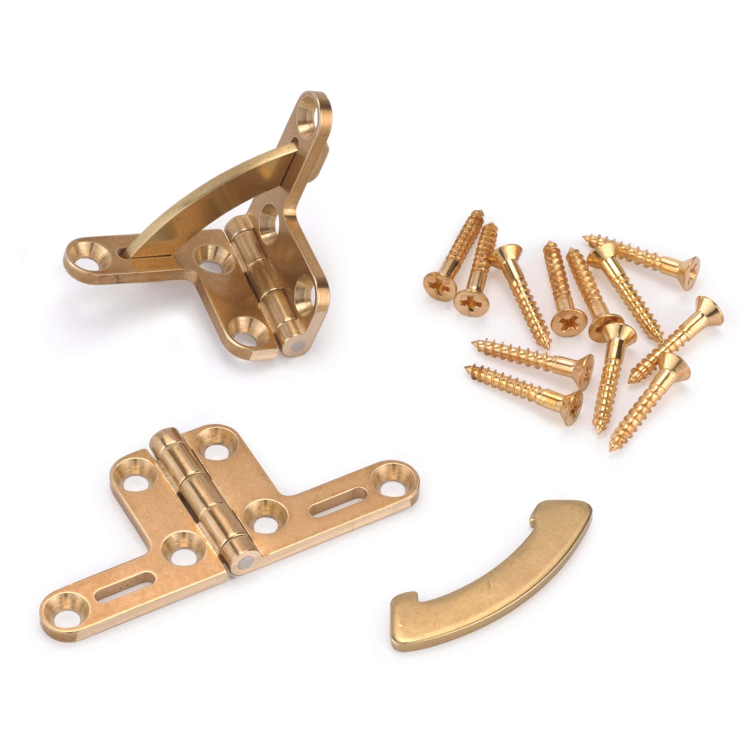 Brusso Solid Brass Quadrant Hinge HD638 PR Woodcraft