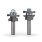Round Stile and Rail Door Router Bit Set - 1/2" SH - 1-5/8" OD x 1" CL - 2 Piece alt 0