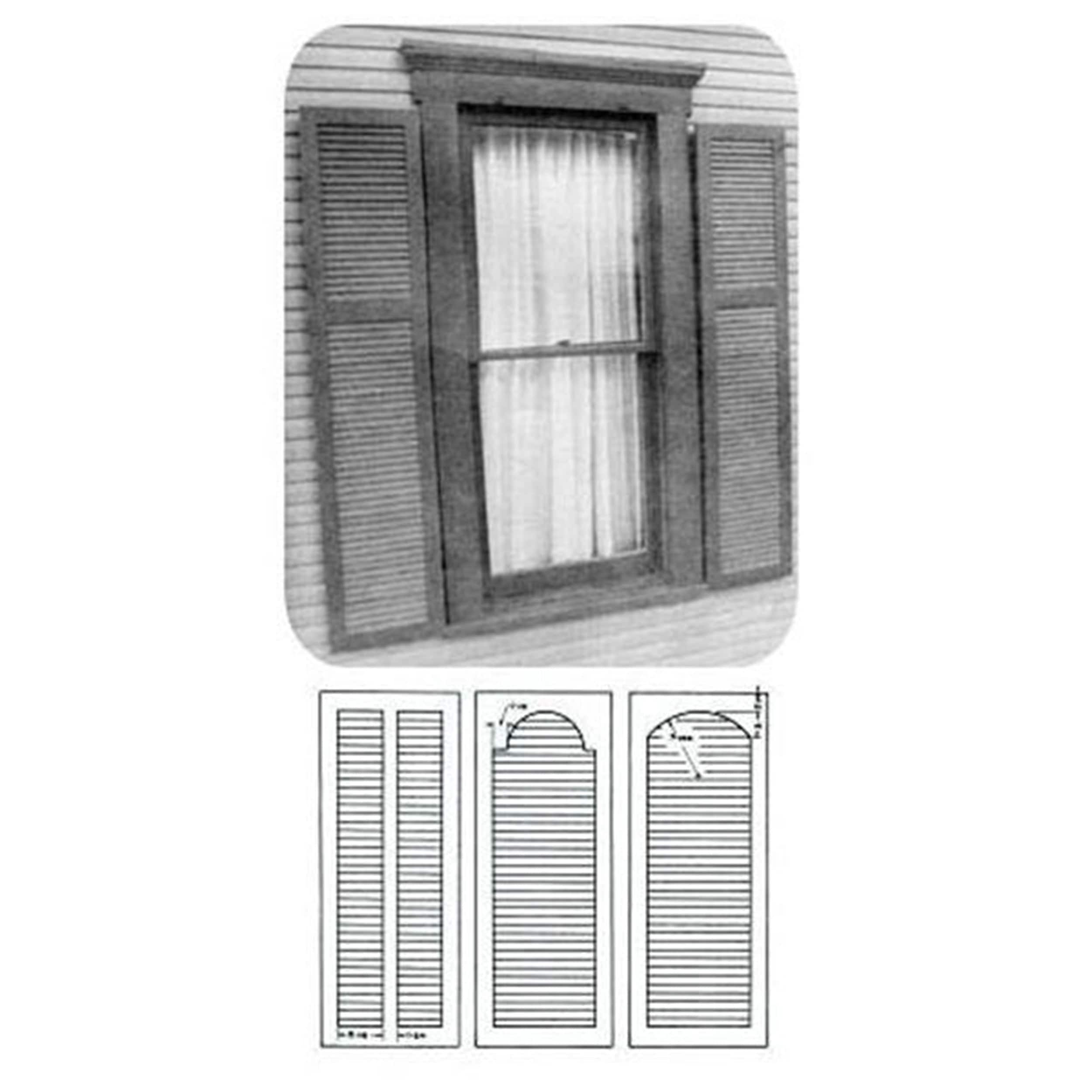 Woodcraft Woodworking Project Paper Plan to Build Plantation Shutter ...