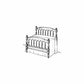 Woodworking Project Paper Plan to Build Colonial Bed alt 0