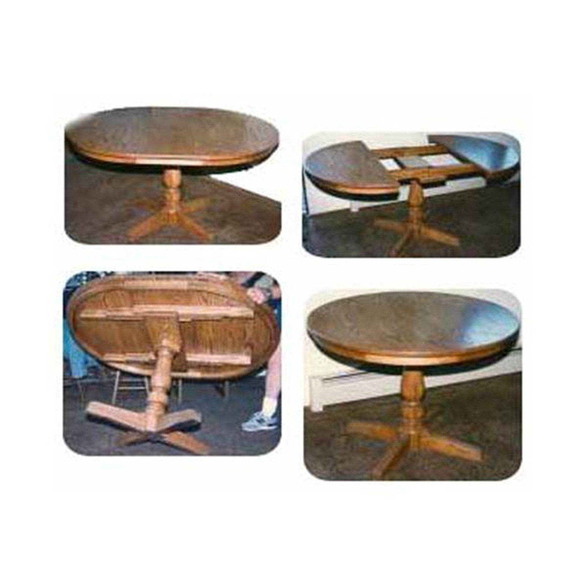 Woodworking Project Paper Plan to Build Round Pedestal Extension Table alt 0