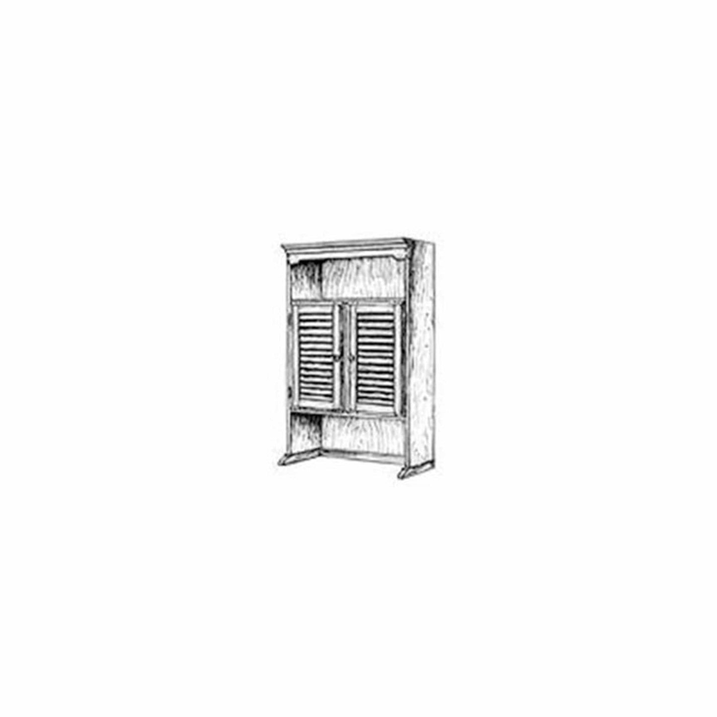 Woodworking Project Paper Plan to Build Bookshelf Hutch Plan I alt 0