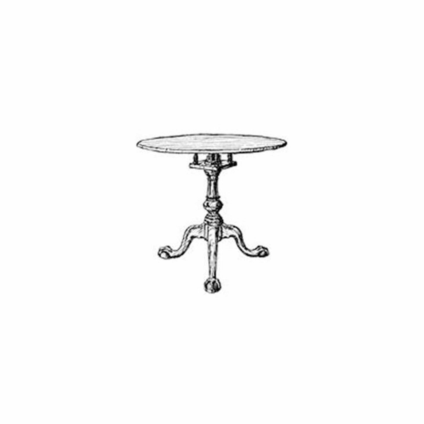 Woodworking Project Paper Plan to Build 18th Century Tip and Turn Table alt 0