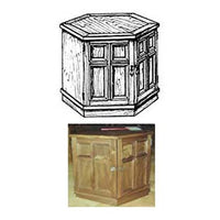 Woodworking Project Paper Plan to Build Hexagonal End Table alt 0