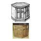 Woodworking Project Paper Plan to Build Hexagonal End Table alt 0