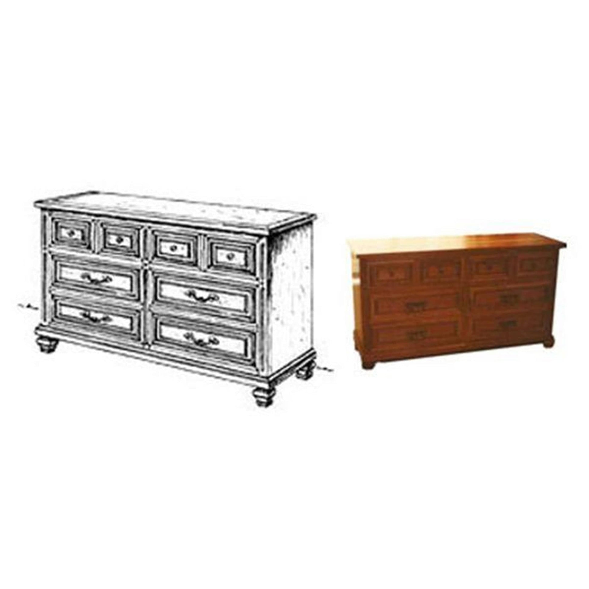 Woodcraft Plan to Build Spanish Double Dresser Woodcraft Plan to Build Spanish Double Dresser