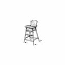 Woodworking Project Paper Plan to Build 60s Era High Chair alt 0